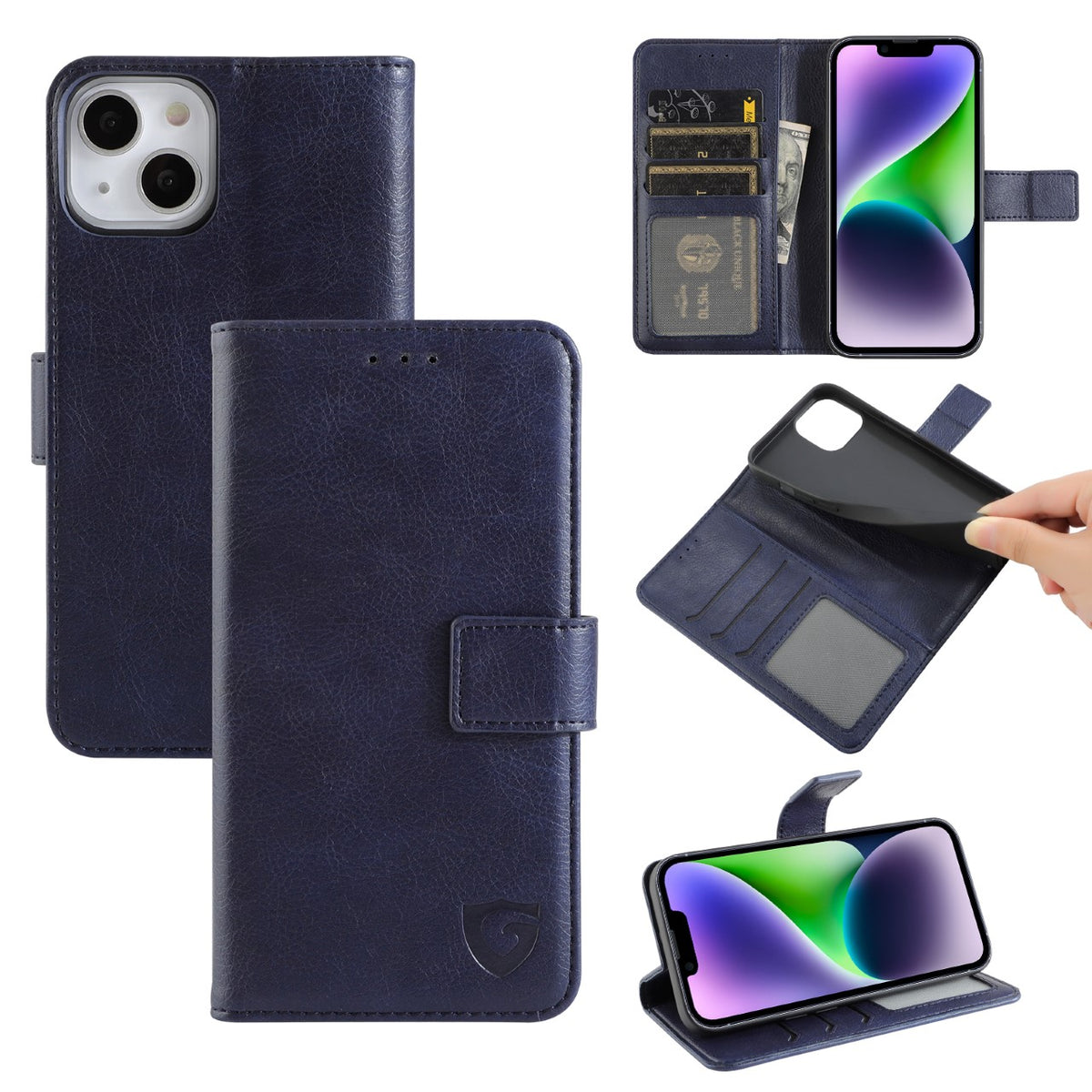 Gadget Shield Classic Book For Samsung Galaxy A04S Navy