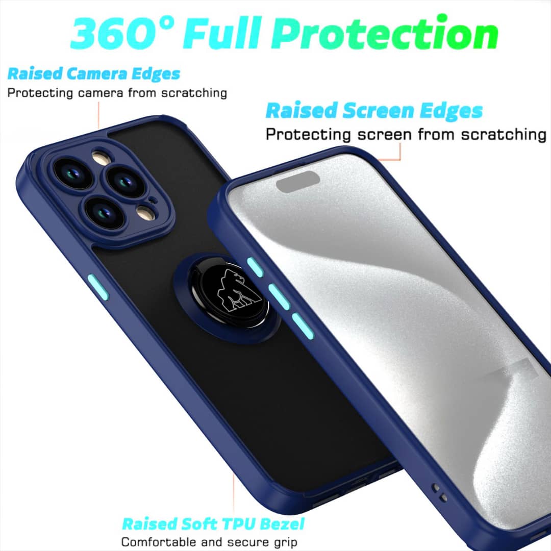 Coque Gorilla Tech  Shadow Ring Bleu Pour Apple iPhone 7/8/SE 2020