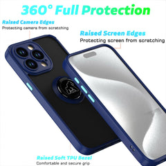 Coque Gorilla Tech  Shadow Ring Bleu Pour Apple iPhone 15 Pro