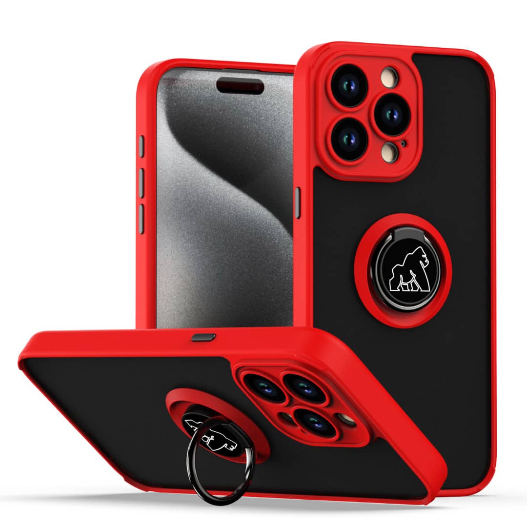 Coque Gorilla Tech  Shadow Ring Rouge Pour Apple iPhone 15 Plus