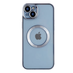 Coque En Gel Magnetique Gorilla Tech Qualité Premium Effet Chromé Bleu Pour Apple iPhone 15 Plus