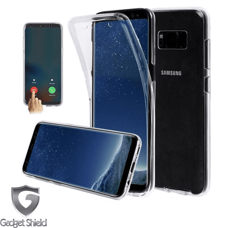 Coque 360 transparent (avant en gel/arriere dur) Gadget Shield pour Samsung Galaxy A20/30