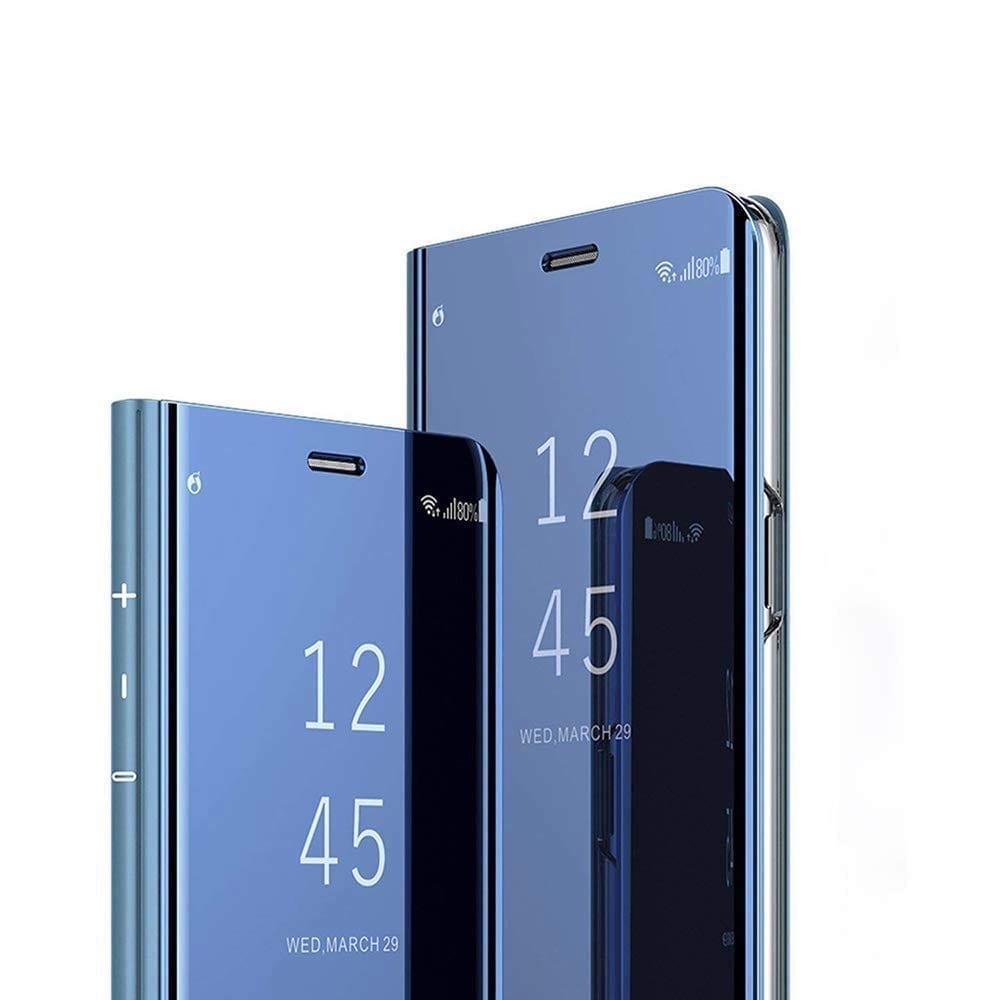 Etui View  Cover Bleu Interieur Gel Pour Samsung Galaxy J5 2017