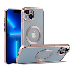Coque En Gel Magnetique Gorilla Tech Qualité Premium Effet  Chromé Rose Gold Pour Apple iPhone 15