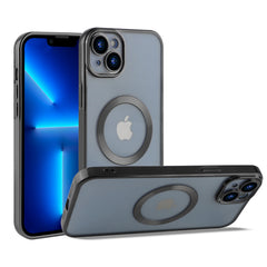 Coque En Gel Magnetique Gorilla Tech Qualité Premium Effet  Chromé Noir  Pour Apple iPhone 15 Pro