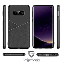 Coque en gel Gadget Shield carbon design noir pour Huawei Y6 2019
