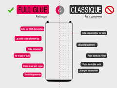 Film En Verre Full Glue Noir Gadget Shield Pour Galaxy S8 Plus