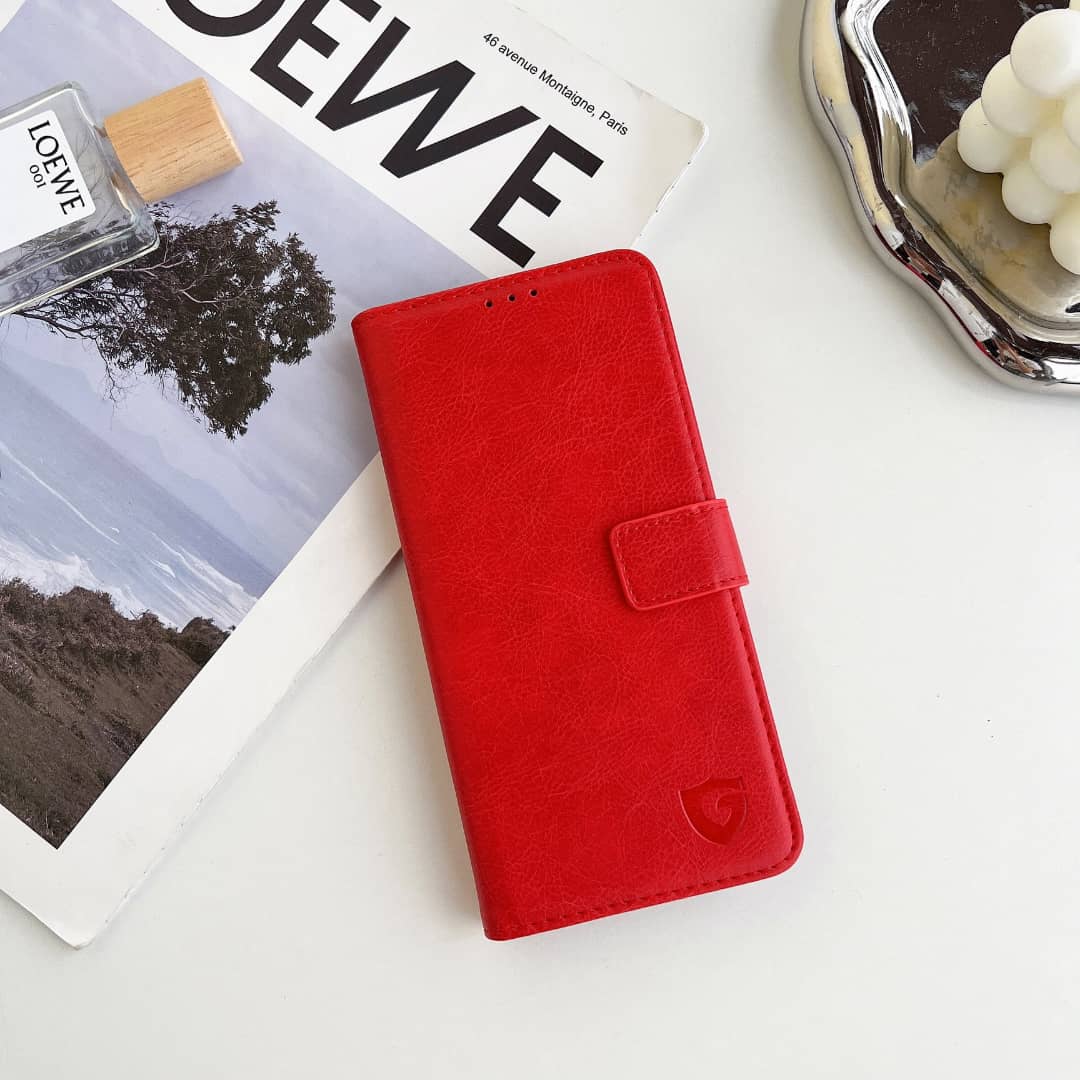 Gadget Shield Classic Book For Apple iPhone XS Max Red