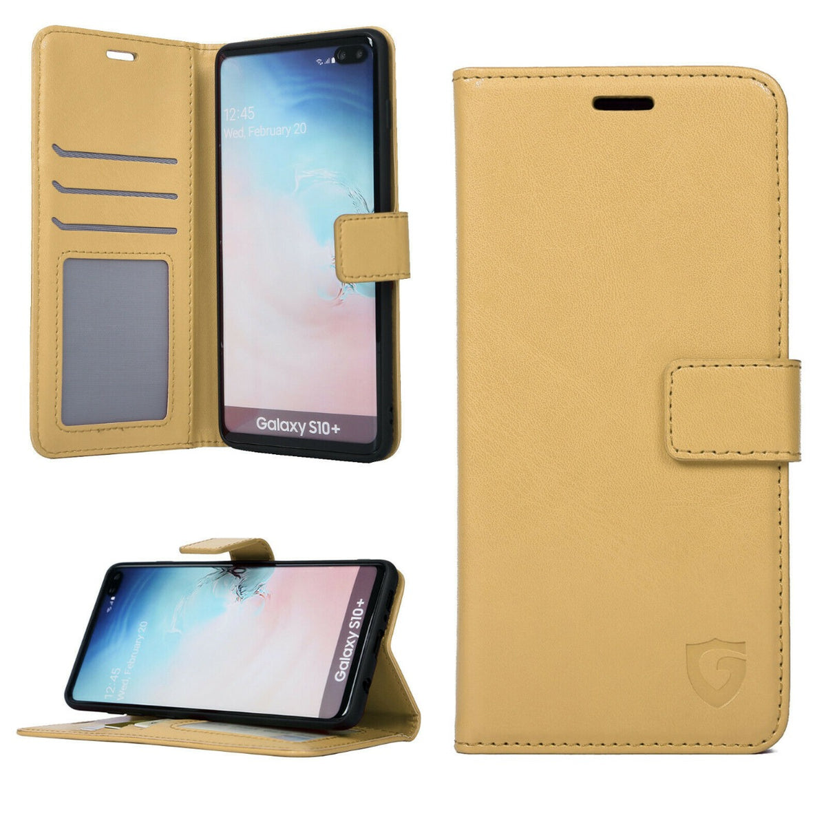 Gadget Shield Classic Book for Samsung Galaxy A21S Gold