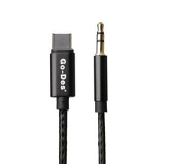 Cable auxiliare vers Lightning Go-Des 3M Noir (qualité premiun)