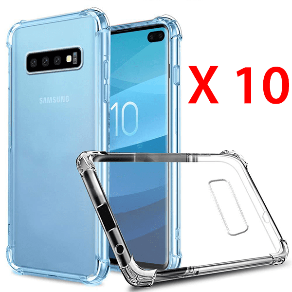 Pack De 10 Coques Shockproof En Gel Transparent Pour Samsung Galaxy A6 (2018) (bulk)