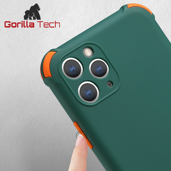 Coque silicone shockproof Gorilla Tech vert pour Samsung Galaxy A41