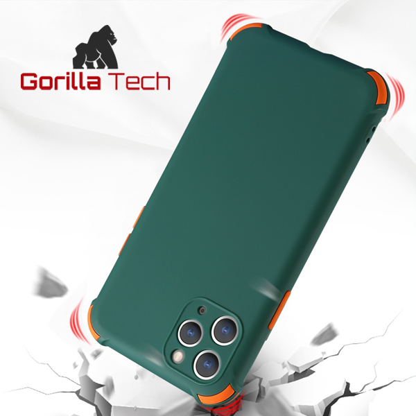 Coque silicone shockproof Gorilla Tech rose pour Apple iphone 11