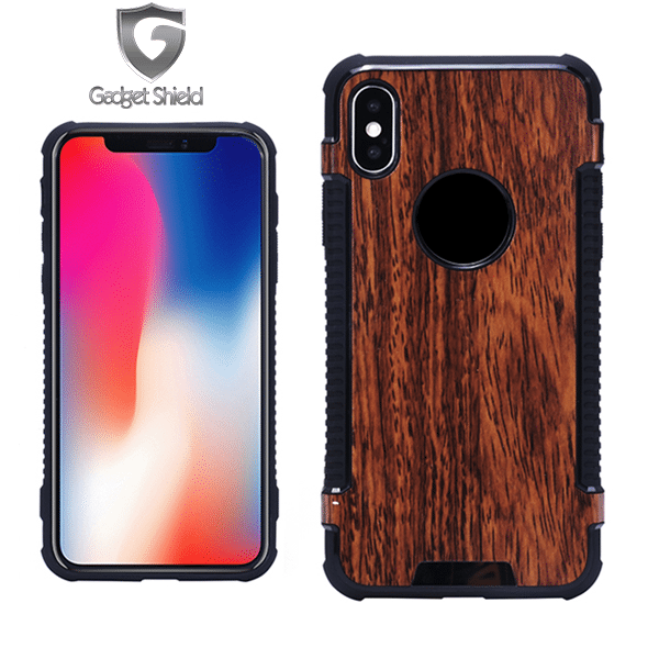 Coque wood gel Gadget Shield marron pour Apple iphone 6/6s