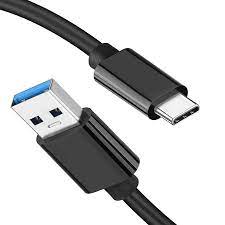 Cable USB type C 1M de couleur noir