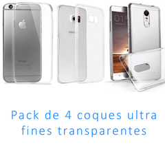 Pack de 4 coques ultra fines tansparentes pour Apple iphone 6 plus