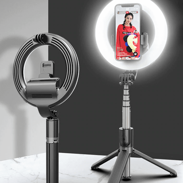 Selfie stick/trépied LED 360 bluetooth pour smartphone (qualité premium)