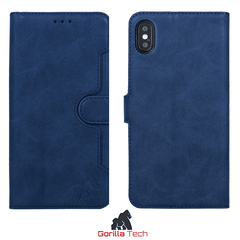 Etui Portefeuille Premium Gorilla Tech Bleu Pour Apple iPhone 6/7/8/SE 2020