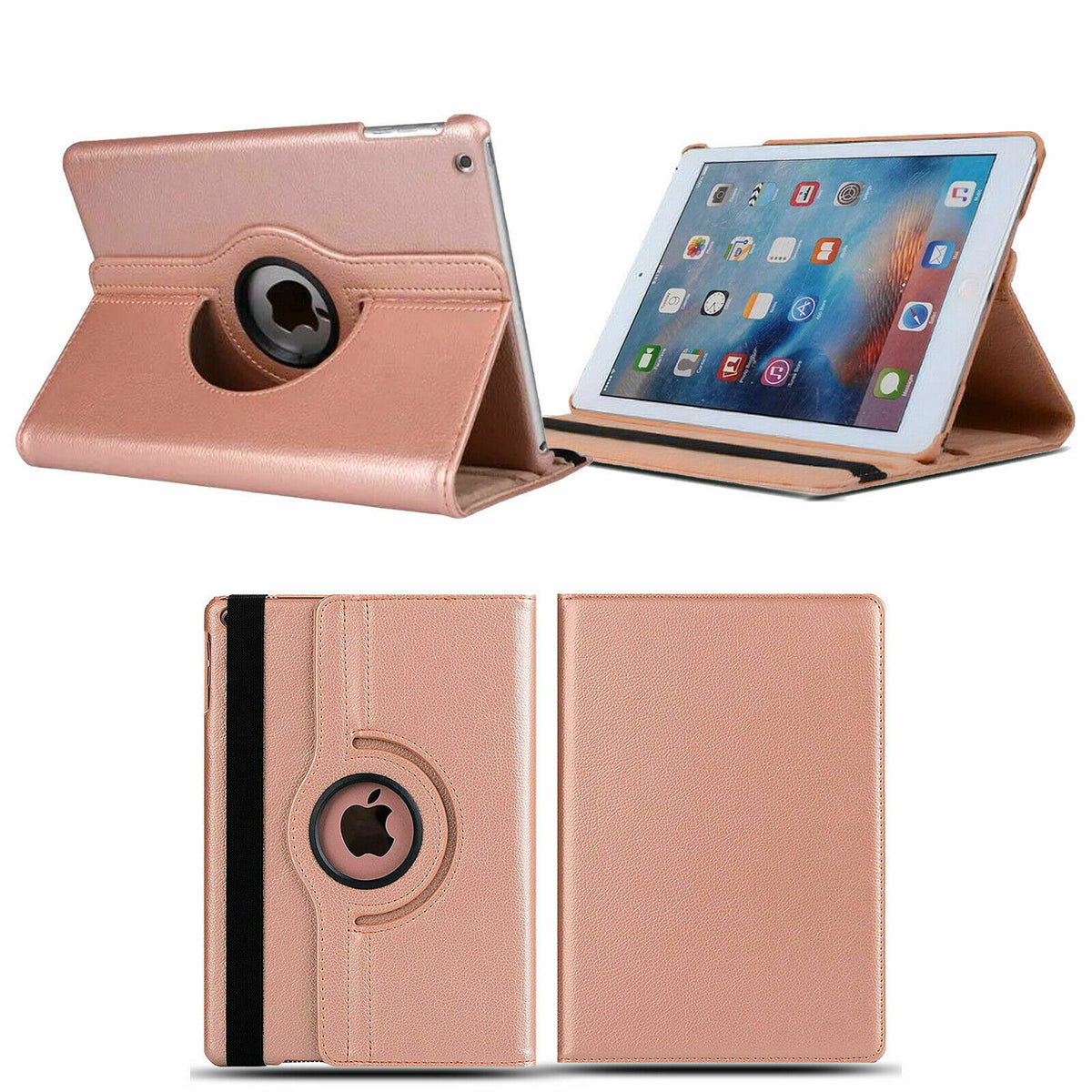 Etui 360 Rose Gold Compatible Pour Samsung Galaxy Tab A7lite T220/225