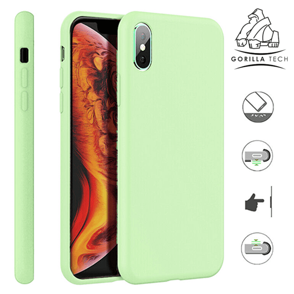 Coque En Silicone Gorilla Tech Vert Qualité Premium Pour Apple iPhone 7/8/SE 2020