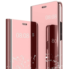 Etui View Cover Rose Gold Interieur Gel Pour Samsung Galaxy S10