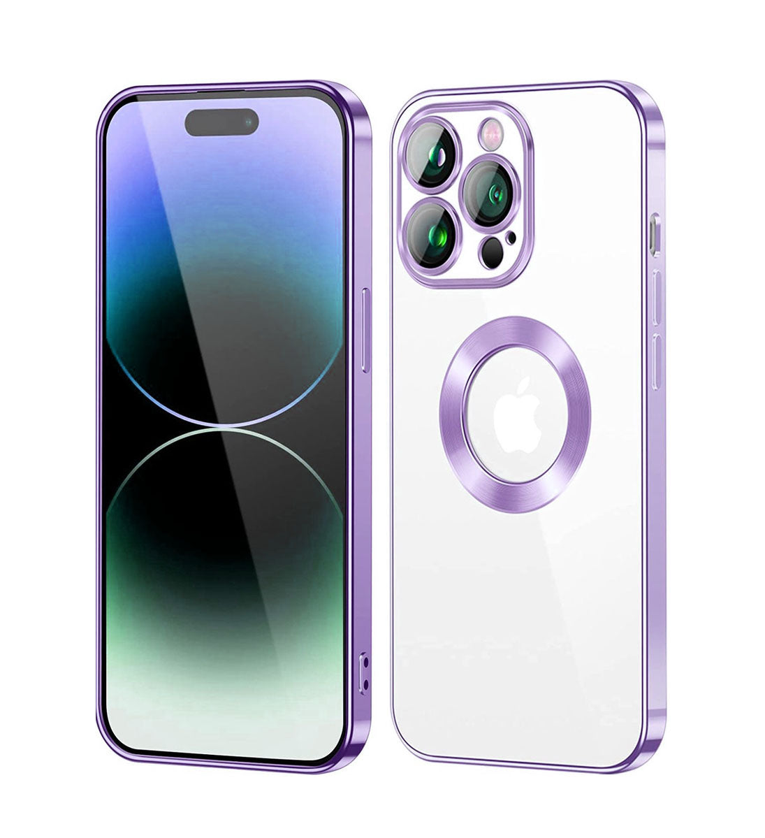 Coque  En Gel Magnetique Gorilla Tech Qualité Premium Effet Chromé  Violet Pour Apple iPhone 13 Pro