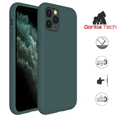 Coque En Silicone Gorilla Tech Vert Midgnight Qualité Premium Pour Apple iPhone 14 Pro