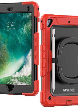 Étui Gorilla Tech Armour Rouge Pour iPad 9.7" (2018/2017/2016/Air 2/ Air) Universal