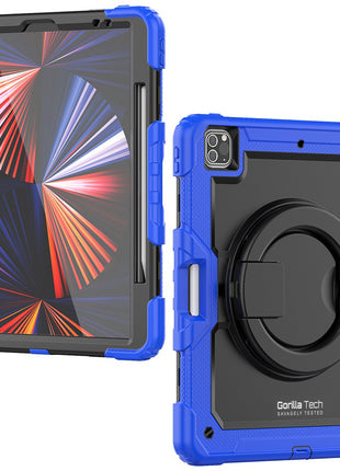Étui Gorilla Tech Armour Bleu Pour iPad Pro 12.9" (2022/2021/2020/2018) Universal