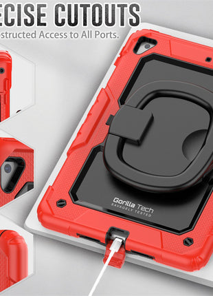 Étui Gorilla Tech Armour Rouge Pour iPad 9.7" (2018/2017/2016/Air 2/ Air) Universal