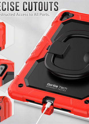 Étui Gorilla Tech Armour Rouge Pour iPad 10.2"/Pro 10.5"/Air3 (2021/2020/2019)