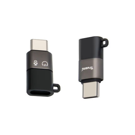 Mini Adaptateur Audio Trusmi USB-C vers Jack 3.5mm (Avec Micro) - Gris- CA01-02
