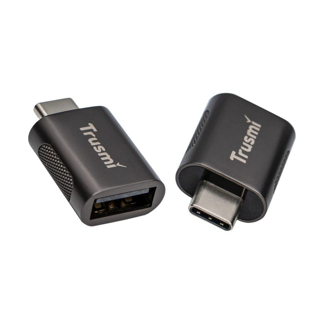 Adaptateur OTG Trusmi USB-C vers USB-A (3.0) - Gris Métal