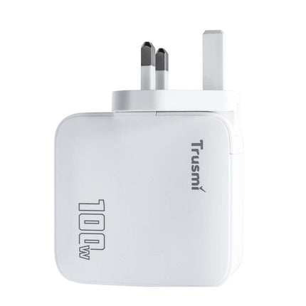 TRUSMI Chargeur Rapide USB-C 100W PD – Modèle CH22-02 – Prise Secteur, Blanc