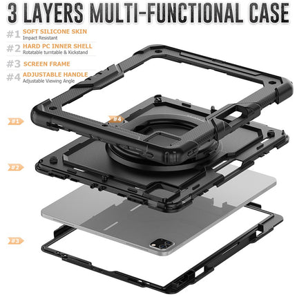 Étui Gorilla Tech Design Noir Pour iPad Pro 12.9" (2022/2021/2020/2018) Universal
