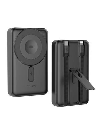 Digital Power Bank Magnetic , Batterie Externe TRUSMI Noir 10000 mAh TRUSMI PB12-01 15W