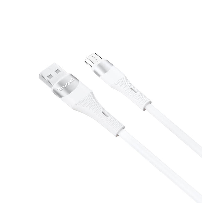 Câble En Silicone Blanc CA34-059  USB-A vers Micro