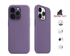 Coque En Silicone Gorilla Tech Violet Foncé Apple Original Color Qualité Premium Pour Apple iPhone 14