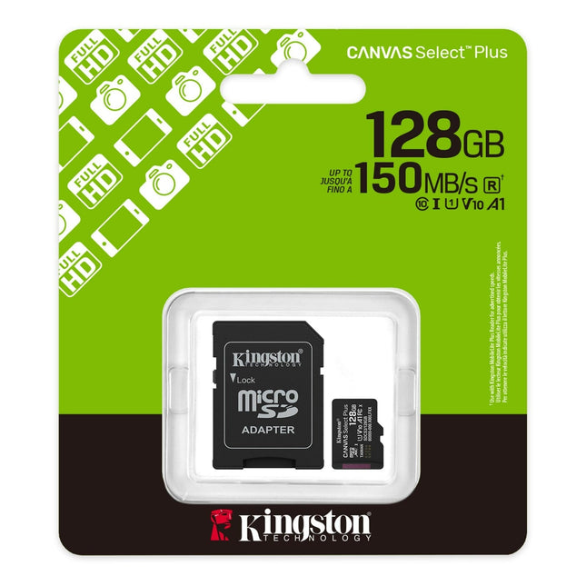 Kingston Canvas Select Plus 128GB SD Carte Mémoire