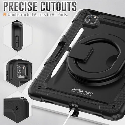 Étui Gorilla Tech Design Noir Pour iPad Pro 12.9" (2022/2021/2020/2018) Universal