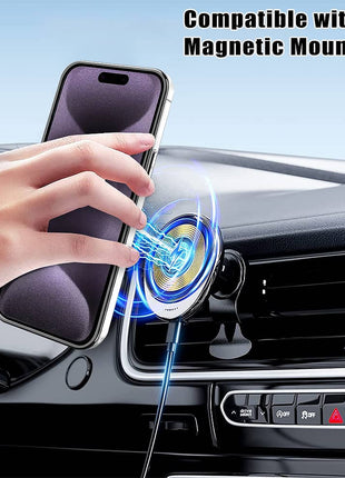 Coque  En Gel Gorilla Tech Qualité Premium a Anneau Magnétique Rotatif Violet Pour iPhone 14 Pro Max