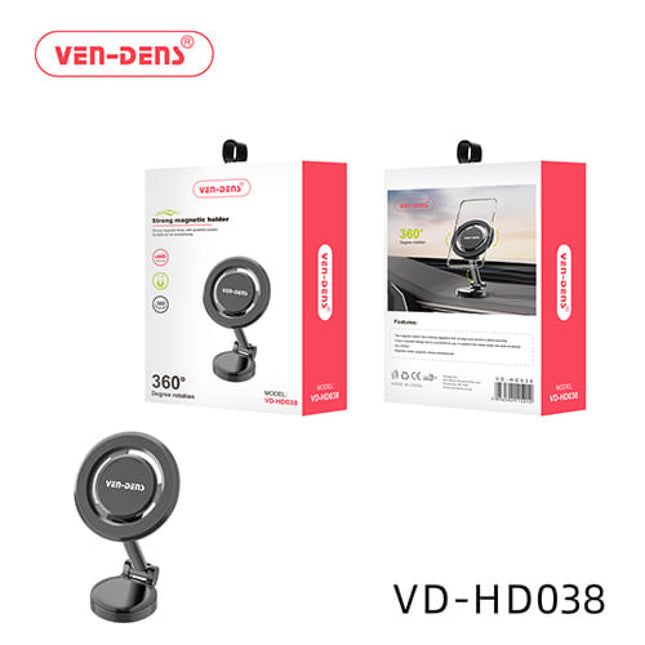 Support Magnétique Voiture Avec Rotation à 360° Sur Le tableau De Bord Ven-Dens VD-HD038