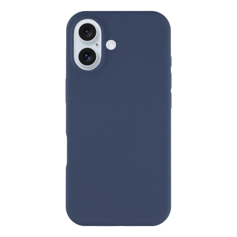 Coque De Charge Magnétique Sans Fil Magsafe En Silicone Bleu Souple Pour iPhone 17