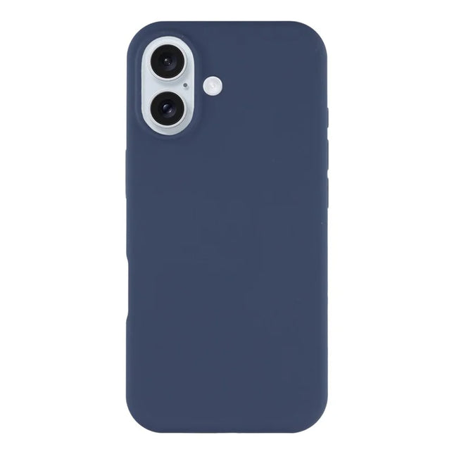 Coque De Charge Magnétique Sans Fil Magsafe En Silicone Bleu Souple Pour iPhone 17