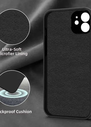 Coque En Silicone  Noir Qualité Premium Pour Apple iPhone 14 Pro Max (Bulk)