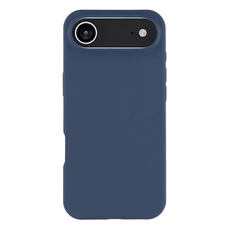 Coque De Charge Magnétique Sans Fil Magsafe En Silicone Bleu Souple Pour iPhone 17 Air