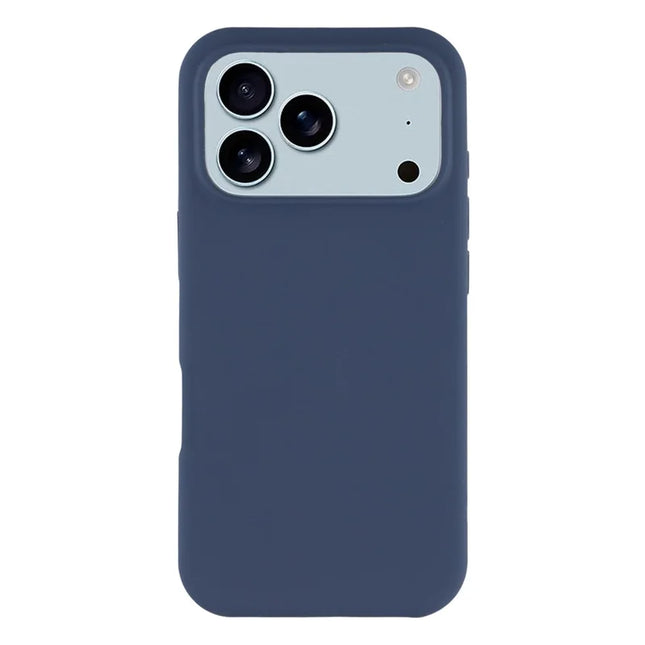 Coque De Charge Magnétique Sans Fil Magsafe En Silicone Bleu Souple Pour iPhone 17 Pro Max