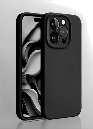 Coque En Silicone  Noir Qualité Premium Pour Apple iPhone 14 Pro Max (Bulk)