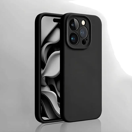 Coque En Silicone  Noir Qualité Premium Pour Apple iPhone 12 Mini( bulk)