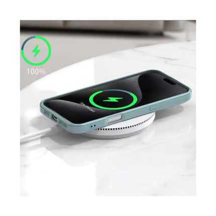 Coque De Charge Magnétique Sans Fil Magsafe Soft  Pour Samsung Galaxy S25 Ultra De Couleur Blanc